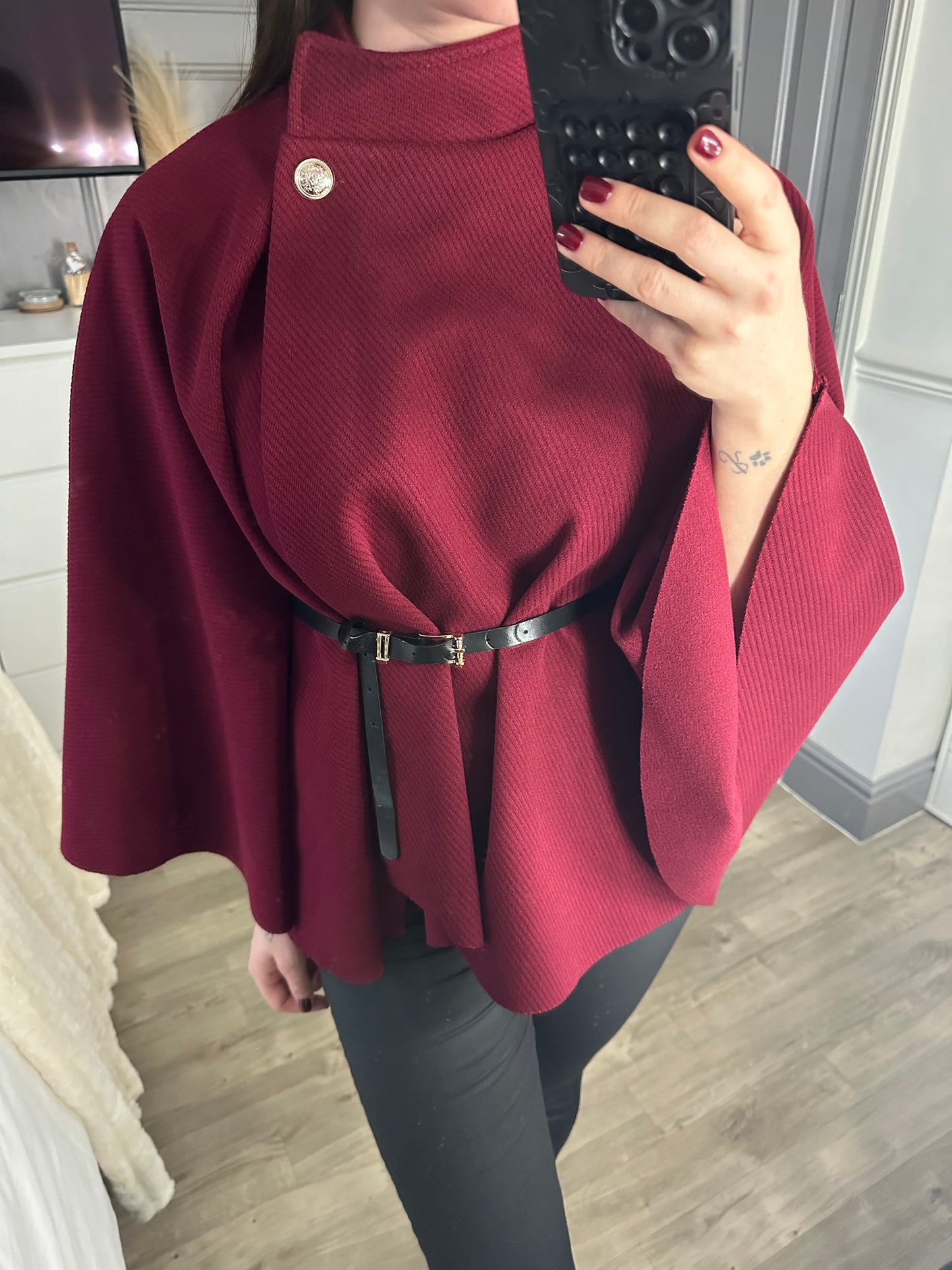 Belted Poncho