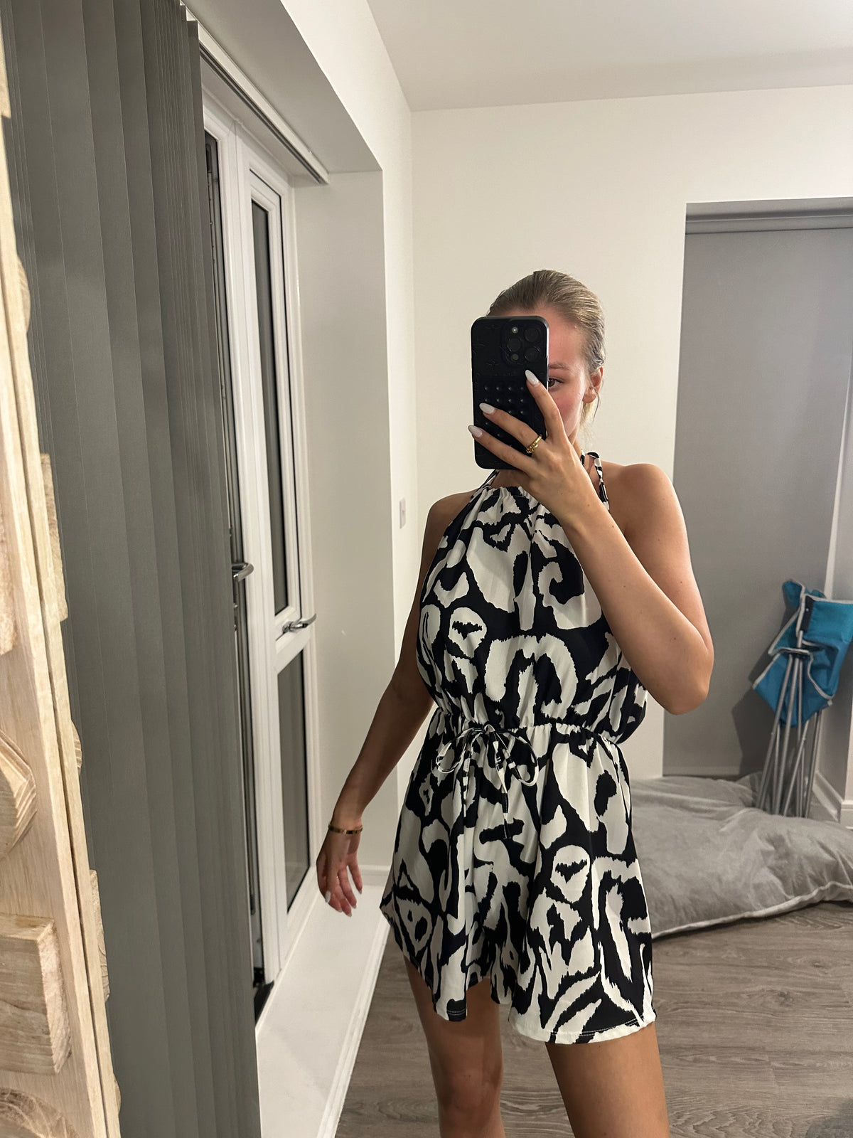 patterned playsuit