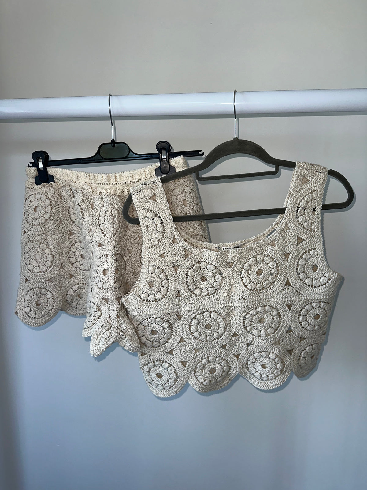 Beige Crochet Set